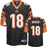 Reebok AJ Green Cincinnati Bengals Black Authentic Jersey