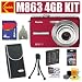 Kodak Easyshare M863 8.2MP Digital Camera (Red) + 4GB Deluxe Accessory Kit