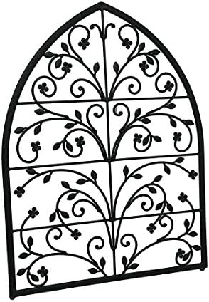 Scrolling Branches Decorative Arched Wall Grille