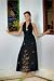LONG BLACK BAMBOO SUMMER DRESS
