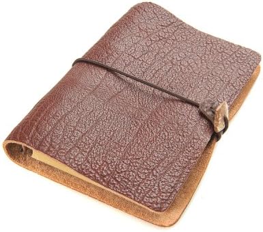 Monumentum Notebook with genuine leather cover (since it's a natural product, the color varies greatly) (19cm x 13cm x 2,5cm), 120 pages - Mod. NBL-08 US