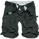 Herrenshort im Destroyed-Look - Division Short - Farbe: blackcamo gewaschen