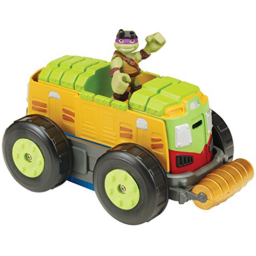 Teenage Mutant Ninja Turtles Pre-Cool Half Shell Heroes Mutations Shellraiser to City Recycling Truck with Donatello Mutating Vehicle and Figure