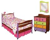 Room Magic Chocolate 5 Piece Bedroom Set, Garden Review