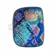 Ring - XR16 - Dichroic Glass on Adjustable Sterling Silver Band