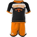 adidas Tennessee Volunteers Infant Black-Orange Top & Gym Shorts 2-Piece Set