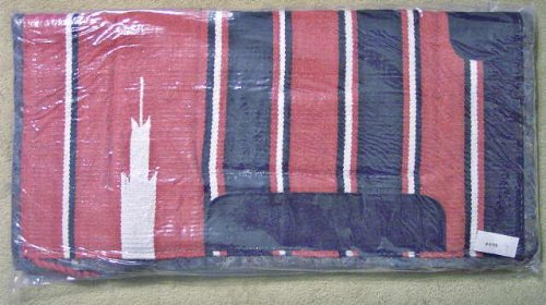 Navajo Hair Felt Saddle Pad - Red