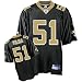Jonathan Vilma Black Reebok NFL Replica New Orleans Saints Jersey - Medium
