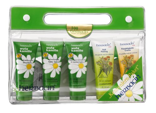 Herbacin Kennenlern-Set (7 x 20 ml Tuben / Dosen für Hand-, Haut-, Gesichts- und Körperpflege + Nagelfeile) (limitierte Edition)