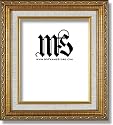 Frame for Picture Photo Diploma or Poster, Solid Wood, Gold, style #614