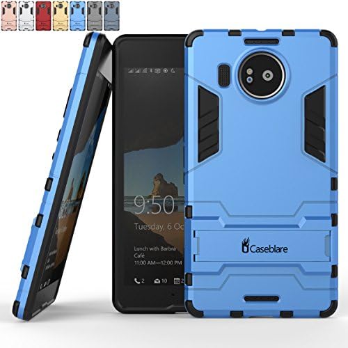 Caseblare Microsoft lumia 950 XL Tough slim kickstand case lightweight titan case shockproof drop protection Blue