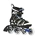 K2 Sports Men's Mach 100 Custom Fit X-Training 2012 Inline Skates (Black/Blue/Silver, 8)