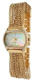Peugeot Women's PQ24853 Gold-Tone Jewelry Strand Watch