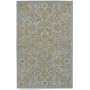 Bombay Blue & Golden Tan Floral Print 8' Round Area Rug