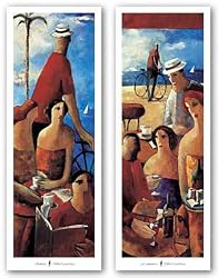 La Camarera and Chismes Set by Didier Lourenco 12"x36" Art Print Poster