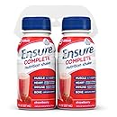 Ensure Complete Nutrition Shake, Strawberry, 8-Ounce, 4 Count (Pack of 4)