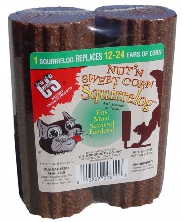 Cands Products CS611 32-Ounce Nut-FeetN Sweet Corn Squirrelog Refill