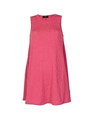 Polyester Sleeveless Thigh Length Scoop Neck  Dress