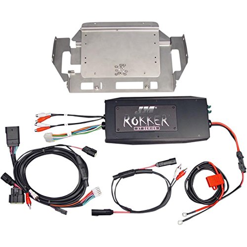 J&M Rokker Series 500 Watt 4-Channel Amplifier Kit Fairing Speaker/Rear Amplifi - One Size