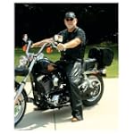 Diamond Plate Genuine Buffalo Leather Motorcycle Chaps