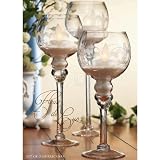 SET OF 3 CLEAR HURRICANE HOLDERS