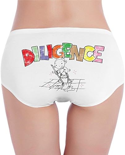 CUTPLBJ Women's What Is Diligence For Kids YouTube Low Waist Briefs White Medium