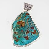 Pilot Mountain Turquoise Pendant By Philip Sanchez