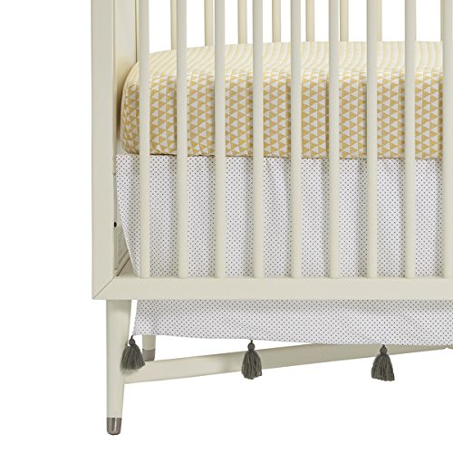 DwellStudio Polka Dot Tassel Crib Skirt