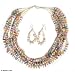 Pearl and quartzite jewelry set, 'Candy Rainbow' 2 W 17.7 L