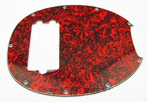 Ursmile Round Bass Pickguard Beautiful Tortoise Shell Red