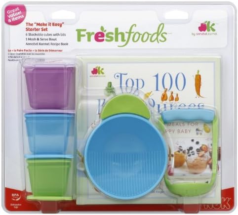 Freshfoods Mash and serve bowl + Stackable cubes + Recipes (Starter set)