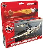 Airfix A50081 1:72 Scale Northrop F-5A/ B Freedom Fighter Military Air Power Gift Set inc Paints Glue and Brushes