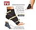 AOLIKES Set of 2 Compression Foot Ankle Angel Sleeve - Heel Pain, Plantar Fasciitis (Small/Medium)