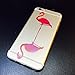 iPhone 6 Plus Case, DECO FAIRY® Protective Case Bumper[Scratch-Resistant] [Perfect Fit] Translucent Silicone Clear Case Gel Cover for Apple iPhone (double flamingo for iPhone 6 Plus)