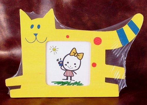 New wooden cat photo frame