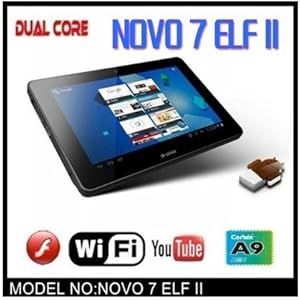  Zuweiyu(tm) Dual-core Ainol Novo 7 ELF 2 - 7 inch HD (1024*600) Android 4.0 Tablet PC Cortex-A9 1GB 8G novo7 elf