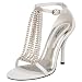 Pleaser Women's Enchant-46 Ankle Strap Sandal,White PU,10 M US