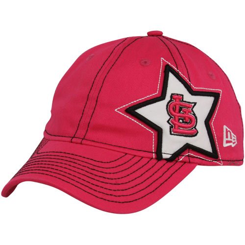 New Era St. Louis Cardinals Preschool Girls Pink Sidestar Adjustable Hat
