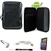 Carbon Fiber Durable Slim Protective Eva Storage Cover Cube Carrying Case with Mesh Pocket For WiFi HotSpot GPS 5MP 16GB Android OS AD2P 7 Inch Tablet Device + Includes a eBigValue (TM) Determination Hand Strap + Includes a Travel USB Car Charger Kit + Includes a USB Data Sync Cablefor your eReader + Includes a Anti Glare Screen Protector