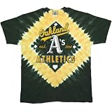 Oakland Athletics - In Field Tie Dye MLB Pro Baseball T-Shirt