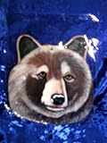 BEARS HEAD BACKCOUNTRY WILDERNESS COUNTRY RUSTIC METAL FOLK ART DECOR PLAQUE / A Beautiful Hanging Animal Art Wildlife Wall and Ornament Decorative Home Accent Sign
