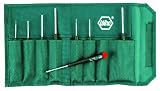 Wiha 26199 Precision 8Piece Set Ph 000-00-0-1/Slot 1.0-2.0-3.0-4mm in Pouch