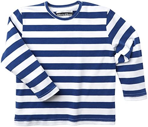 Roberta Di Roma Little Girls Cotton Knit Jersey Striped T-shirt - Blue (Size 2)