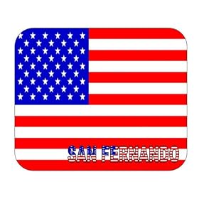 US Flag - San Fernando, California (CA)  Mouse Pad