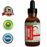 Pure Vitamin C Serum ★ Doctor Recommended Potency (Best Formula) ★ Naturally Derived and Organic ★ USA Made Hyaluronic Acid ★ Certified Full Strength & Guaranteed By California Products