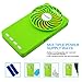 Topwell Hand-held fan Ultra-thin Electric-Powered Cooler 3 Speeds Portable Mini USB Summer Fan Rechargeable Pocket Fan Personal fan with 18650 Rechargeable Battery (Green)
