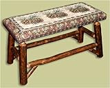IMAGE OF Rustic Log Bench