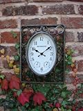 Decorative Metal Scroll - Indoor Outdoor Conservatory Garden Clock Thermo Humidity - Weather Resistant - Normally Next Day Delivery at No Extra Cost - DS1027
