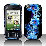 iNcido Brand Motorola CLIQ XT/Quench MB501 Cell Phone Blue Flower Protectiv ....