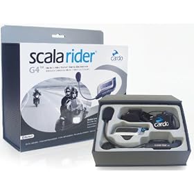 Scala Rider G4 - Kit oreillette Bluetooth AD2P fonction Intercom avec 1 perche 20 cm pour casque modulable jet int�gral